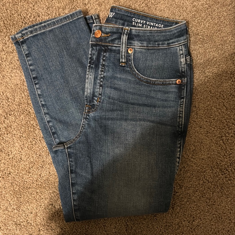 J. Crew Blue Straight Leg Jeans Classic Style